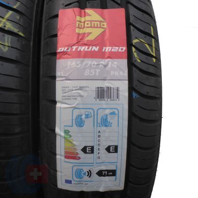 2. 2 x MOMO 165/70 R14 85T Outrun M20 Lato 2019 Jak Nowe Nieużywane 