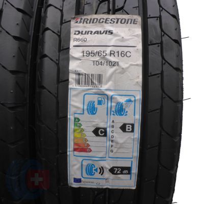 2. 4 x BRIDGESTONE 195/65 R16C 104/102T Duravis R660 Lato 2018 Jak Nowe