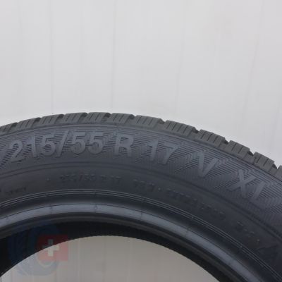 7. Opony 215/55 R17 4x GISLAVED 98V XL Euro Frost 6 Zimowe 2023 8mm