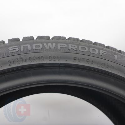 7. Opony 245/40 R19 4x NOKIAN 98V XL Snowproof 1 Zimowe 2024 7,2-7,6mm