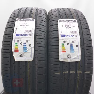 Opony 215/60 R16 2x CONTINENTAL 95V XL EcoContact 6 SEAL Letnie 2023
