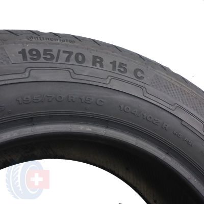 7. 4 x CONTINENTAL 195/70 R15 C 104/102R VancoEco Lato 5-7.5mm