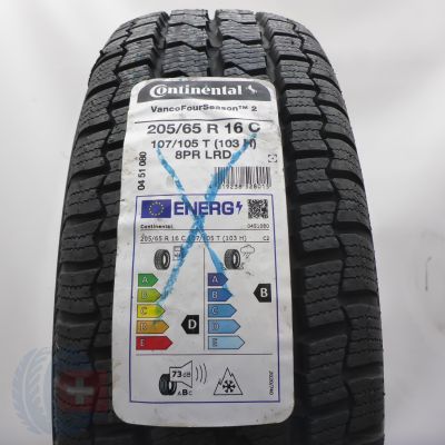 Opona 205/65 R16C 1x CONTINENTAL 107/105T VancoFourSeason2 Wielosezonowa 2022 Nieużywana