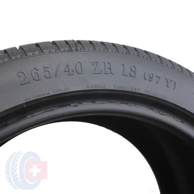 6. 2 x PIRELLI 265/40 ZR18 97Y  P ZERO Lato 5mm
