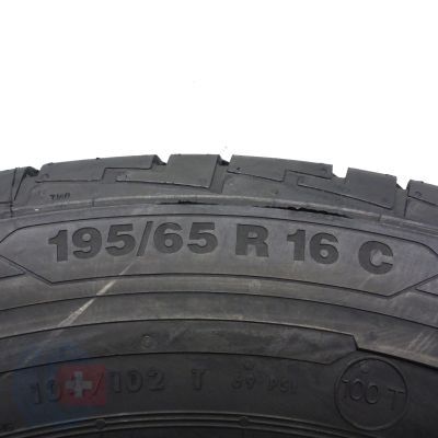 5. Opony 195/65 R16C 4x CONTINENTAL 104/102T ContiVanContact 100 Letnie 2018, 2019 Jak Nowe Nieużywane
