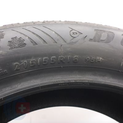 8. Opony 215/55 R18 4x DUNLOP 95H SP Winter Sport 4D RFT M0E Zimowe 2017 