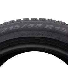 2. Opona 215/55 R18 1x PIRELLI 99H XL Winter 2 Cinturato Zimowa 2021 Jak Nowa 8mm 