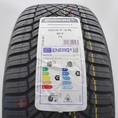 Opona 225/40 R18 1x CONTINENTAL 92V XL All SeasonContact 2 Wielosezonowa 2025 