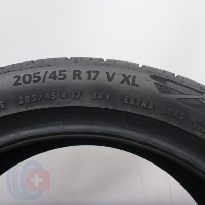 7. Opony 205/45 R17 4x CONTINENTAL 88V XL EcoContact 6 Letnie 2023 