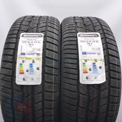 3. Opony 235/45 R19 2 x CONTINENTAL 99V XL ContiWinterContact Ts 830 P M0 Zimowe 2021 