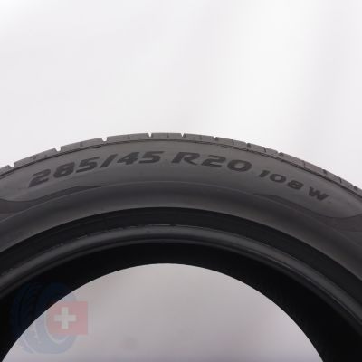 4. Opony 285/45 R20 2x PIRELLI 108W XL PZero letnie 2025 5,8-6mm