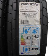 2. 4 x DAYTON 195/75 R16C 107/105R Van Lato 2018, 2019 Jak Nowe Nieużywane 