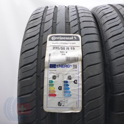 2. Opony 235/55 R19 2x CONTINENTAL 101V ContiSportContact 5 SUV Letnie 2022