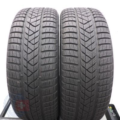 4. Opony 225/45 R19 4x PIRELLI 96V Sottozero 3 Winter RunFlat Zimowe 2018 7,2-7,5mm