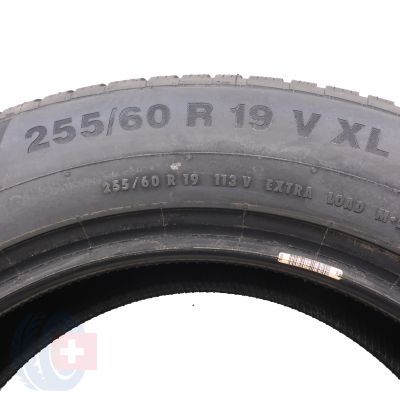 6. Opony 255/60 R19 2x CONTINENTAL 113V WinterContact TS850P Zimowe 2016 9mm