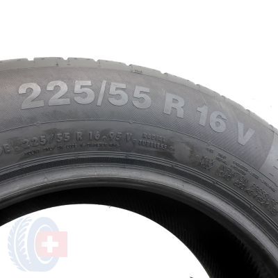7. 2 x CONTINENTAL 225/55 R16 95V ContiEcoContact 5 SSR M0E Lato 2016