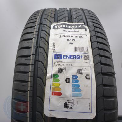 Opona 215/55 R16 1x CONTINENTAL 97W XL UltraContact Letnia 2024 Nieużywana