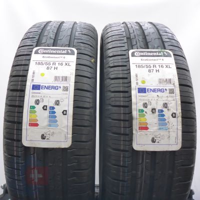 3. Opony 185/55 R16 4x CONTINENTAL 87H EcoContact 6 Letnie 2023 