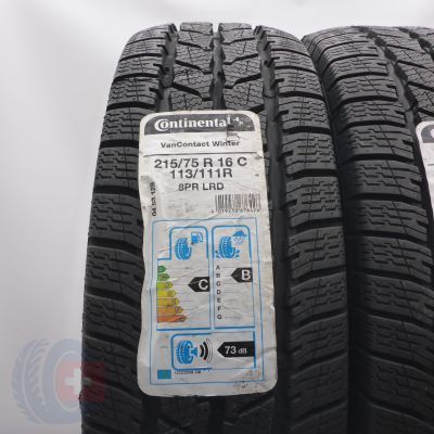 2. Opony 215/75 R16C 2x CONTINENTAL 113/111R VanContact Winter Zimowe 2018/19 