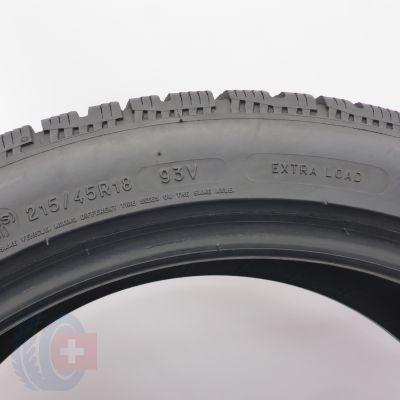 4. Opony 215/45 R18 2x MICHELIN 93V XL Pilot Alpin PA4 Zimowe 2017, 2018 6,2mm
