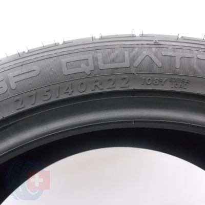 4. Opony 275/40 R22 2x DUNLOP 108Y XL Noise Shield Sp Quattromaxx Letnie 2016 7,2mm