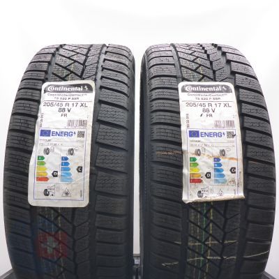 Opony 205/45 R17 2x CONTINENTAL 88V XL ContiWinterContact Ts 830 P RFT Zimowe 2022 