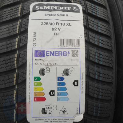 4. Opony 225/40 R18 4x SEMPERIT 92V XL Speed-Grip 5 Zimowe 2026  