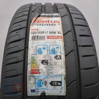 Opona 225/50 R17 1x HANKOOK 98W XL Ventus Prime3 K125 Letnia 2017 Nieużywana 