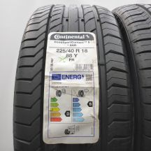 2. Opony 225/40 R18 2x CONTINENTAL 88Y ContiSportContact 5 RFT BMW Letnie 2023 