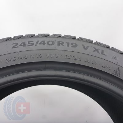 4. Opony 245/40 R19 2x CONTINENTAL 98V XL WinterContact TS860S Zimowe 2023 6,8mm