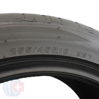 7. 4 x BRIDGESTONE 255/45 R18 99Y Potenza S001 Lato 2017 Jak Nowe