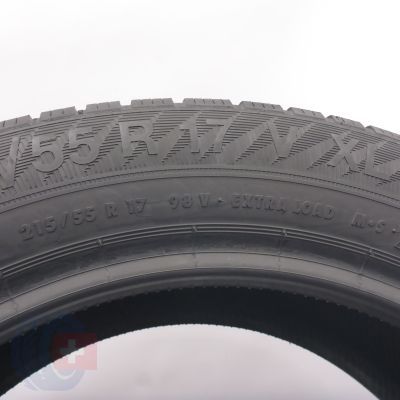 8. Opony 215/55 R17 4x GISLAVED 98V XL Euro Frost 6 Zimowe 2023 6,4-8mm 