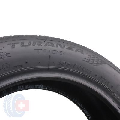 6. 4 x BRIDGESTONE 195/55 R16 87H Turanza T005 Lato 2021 Jak Nowe NIEUŻYWANE 