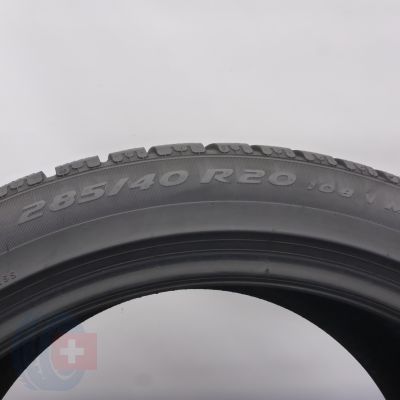 5. Opony 285/40 R20 2x PIRELLI 108V XL PZero NFO  Winter Zimowe 2021 5,8-6mm