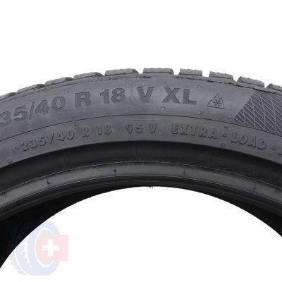 5. 2 x CONTINENTAL 235/40 R18 95V XL WinterContact TS850P Zima 2019 Jak Nowe 7,2mm