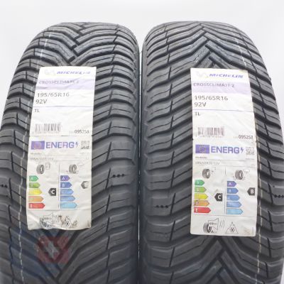 Opony 195/65 R16 2x MICHELIN 92V CrossClimate 2 Wielosezonowe 2021 