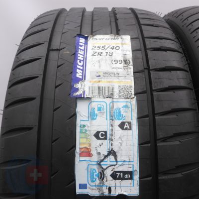 3. Opony 255/40 R18 2x MICHELIN 99Y XL Pilot Sport 4 Letnie 2016 Nieużywane