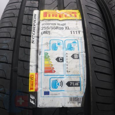 2. Opony 255/55 R19 2x PIRELLI 111Y AO XL Scorpion Verde Letnie 2018 Nieużywane
