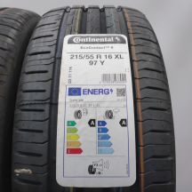 2. Opony 215/55 R16 4x CONTINENTAL 97Y XL EcoContact 6 Letnie 2022 