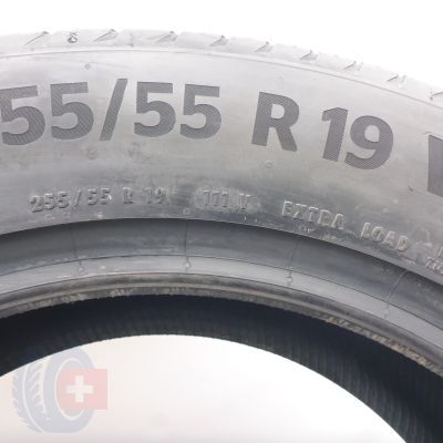 7. Opony 255/55 R19 4x CONTINENTAL 111V XL PremiumContact 6 Letnie 2022 Nieużywane 