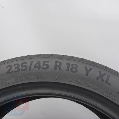 4. Opony 235/45 R18 2x CONTINENTAL 98Y XL PremiumContact6 Letnie 2022 6,2-6,5mm 