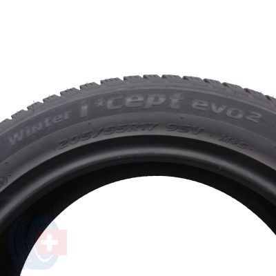 7. Opony 205/55 R17 4x HANKOOK 95V XL Winter I cept evo 2 W320 zimowe 2021 Jak Nowe