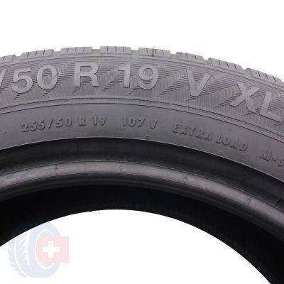 4. Opony 255/50 R19 2x GISLAVED 107V XL Euro Frost 6 Zimowe 2023 8-8.2mm Jak Nowe