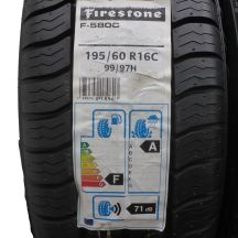 2. 2 x FIRESTONE 195/60 R16 C 99/97H F-580 C Lato 2016