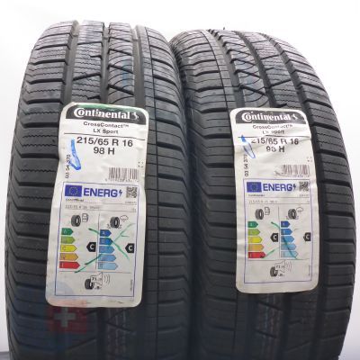 4. Opony 215/65 R16 4x CONTINENTAL 98H CrossContact LX Sport Letnie M+S 2022 Nieużywane 