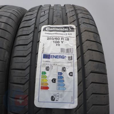 2. Opony 255/60 R18 4x CONTINENTAL 108Y ContiSportContact 5 SUV 2021 Letnie Nieużywane