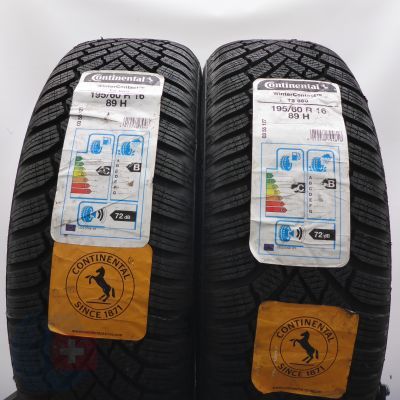 5. Opony 195/60 R16 4x CONTINENTAL 89H WinterContact Ts860 Zimowe 2020 Nieużywane 