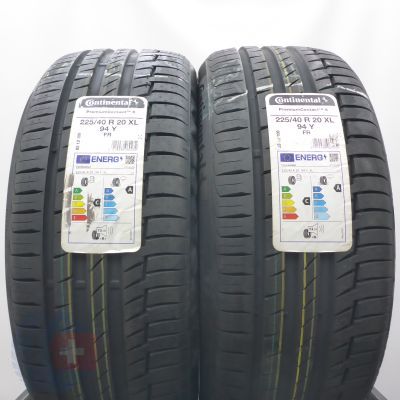 4. Opony 225/40 R20 4x CONTINENTAL 94Y XL PremiumContact 6 Letnie 2021
