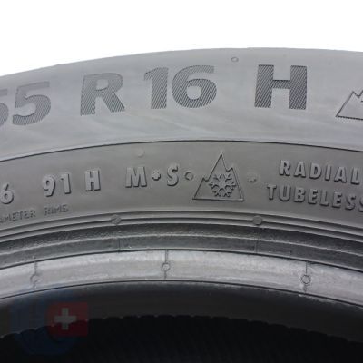 2. Opony 205/55 R16 2x CONTINENTAL 91H WinterContact TS870 Zimowe 2022 6,8mm