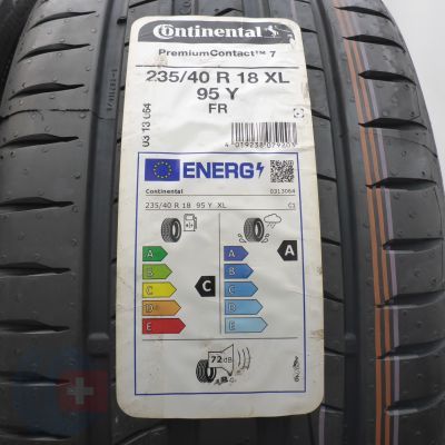 3. Opony 235/40 R18 4x CONTINENTAL 95Y XL PremiumContact 7 Letnie 2023 